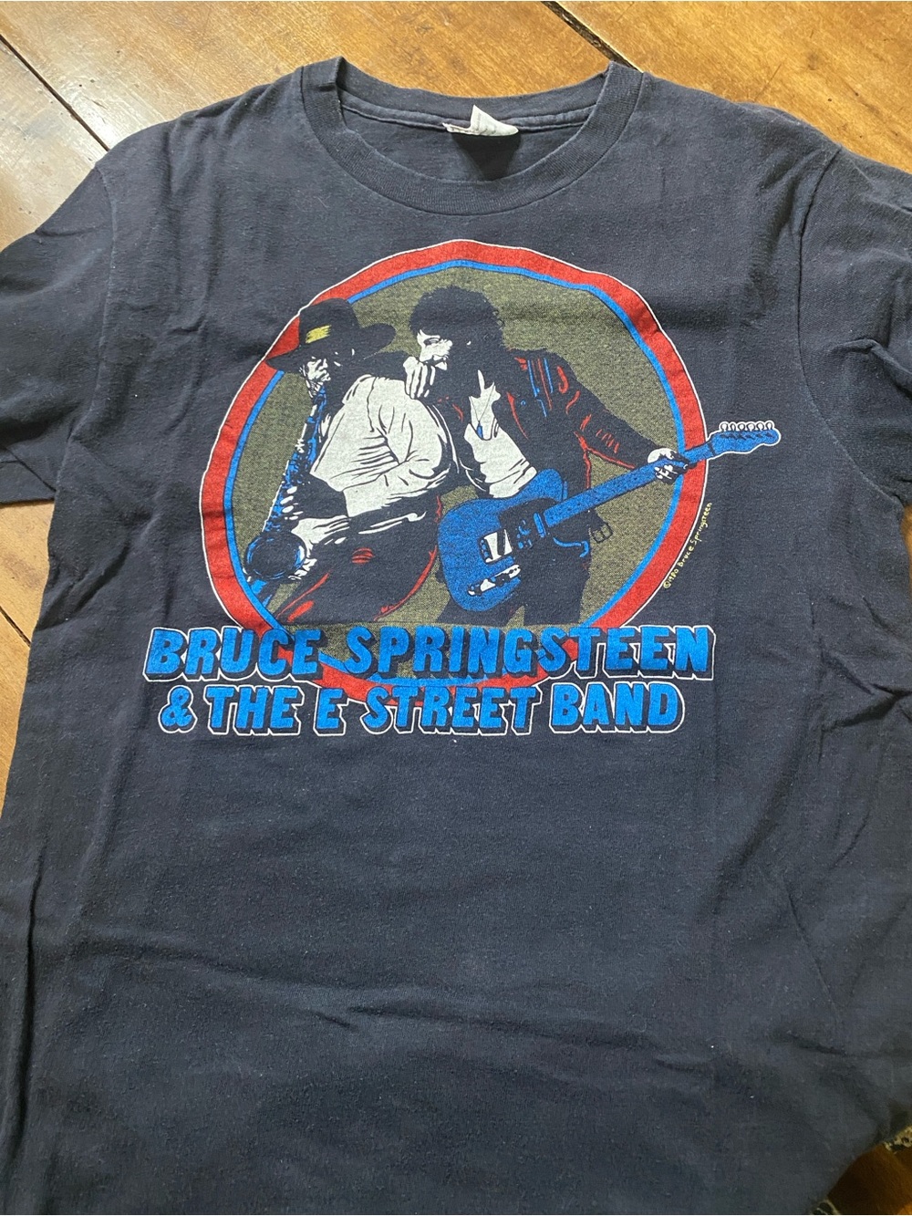 Vintage Bruce Springsteen and Clarence Clemons Graphic Soft Tee 80/81 Tour